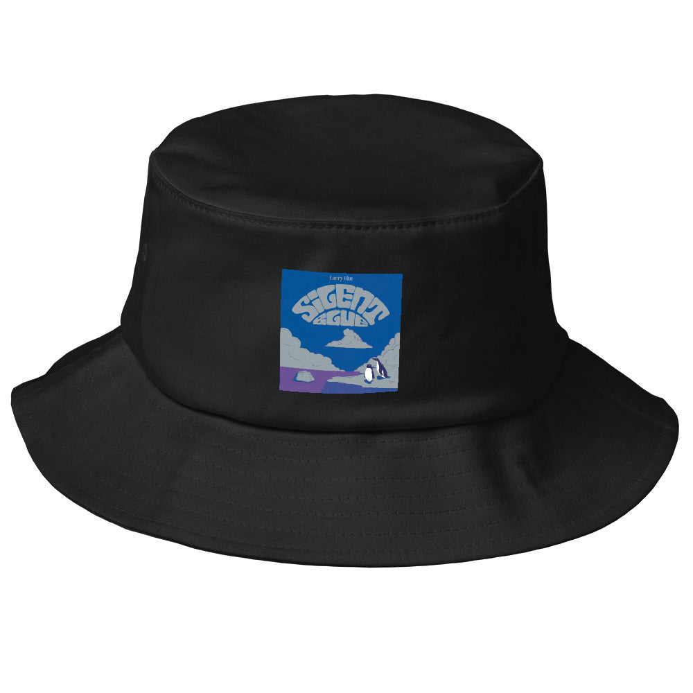 Silent Blue Bucket Hat Vintage Edition by Larry Blue