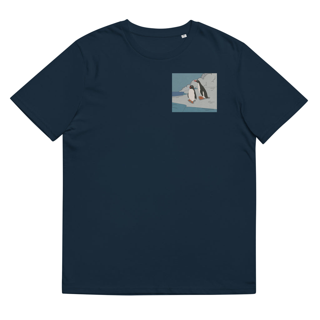 Silent Blue T-shirt Penguin Edition by Larry Blue